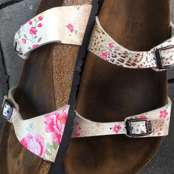 Birkenstock Birkis Floral Cheetah Print 10 - Picture 3 of 4